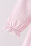 Pink Nutcracker Smocked Ruffle Bloomer Set