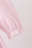 Pink Nutcracker Smocked Ruffle Dress