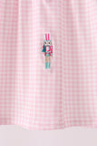 Pink Nutcracker Smocked Ruffle Dress