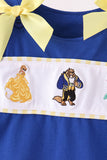 Royal Blue Character Embroidery Bloomer Set
