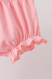 Pink Castle Applique Bloomer Set