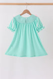 Green Character Smocked Dress