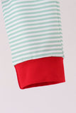 Red Farm Embroidery Pants Set