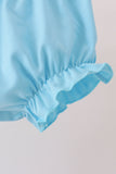 Blue Castle Embroidery Ruffle Bloomer Set