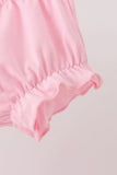 Pink Character Bow Embroidery Bloomer Set