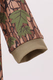 Camouflage Moose Embroidery Romper