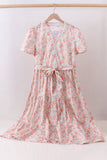 Floral romance tiered maxi dress