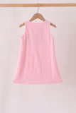 Pink turkey applique dress