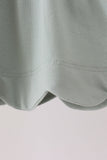 Green turkey embroidery scalloped bloomer set