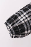 Black&white plaid dress