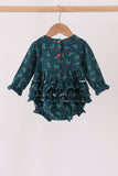 Forest holly lace ruffle bubble