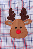 Blue plaid deer reversible jonjon