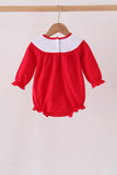 Red christmas tree embroidery bubble