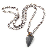 Tribal Arrowhead Statement Necklace