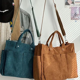 Fall Corduroy Tote Bags