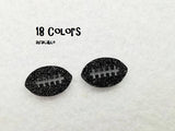 Sparkly Football Stud Acrylic Earrings