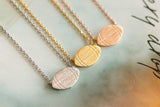 Football Thin Metal Necklace Sports