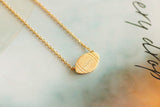 Football Thin Metal Necklace Sports