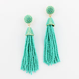 Beaded Tassel Hanging Spring Earrings