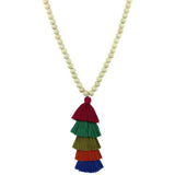 Beaded Tassel Spring Long Necklaces