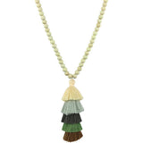 Beaded Tassel Spring Long Necklaces