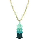 Beaded Tassel Spring Long Necklaces
