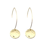 Pressed Metal Hang Earrings