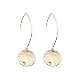 Pressed Metal Hang Earrings