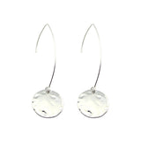Pressed Metal Hang Earrings