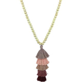 Beaded Tassel Spring Long Necklaces