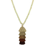 Beaded Tassel Spring Long Necklaces